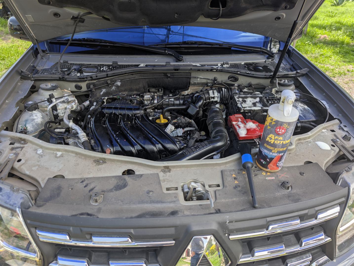 Limpieza profesional de motor con producto A1A en Querétaro - DetailingHouse